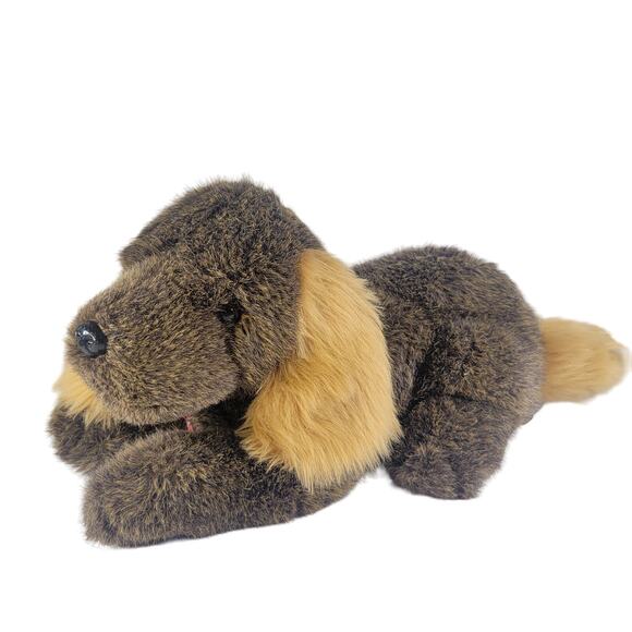 14" Realistic Brown Dog Plush Long Ears Collectors Choice TB Toy Trading - Picture 1 of 14